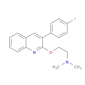 Ethanamine, 2-[[3-(4-fluorophenyl)-2-quinolinyl]oxy]-N,N-dimethyl-