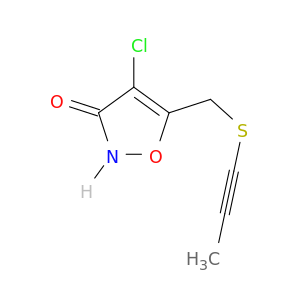 3(2H)-Isoxazolone, 4-chloro-5-[(1-propynylthio)methyl]-