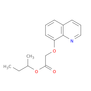 Acetic acid, (8-quinolinyloxy)-, 1-methylpropyl ester