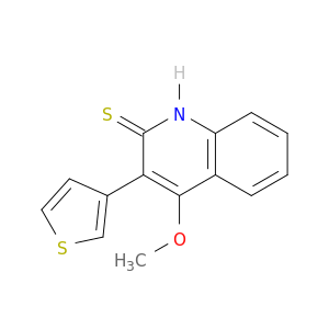 2(1H)-Quinolinethione, 4-methoxy-3-(3-thienyl)-