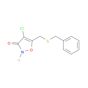 3(2H)-Isoxazolone, 4-chloro-5-[[(phenylmethyl)thio]methyl]-