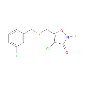 3(2H)-Isoxazolone, 4-chloro-5-[[[(3-chlorophenyl)methyl]thio]methyl]-