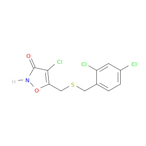 3(2H)-Isoxazolone, 4-chloro-5-[[[(2,4-dichlorophenyl)methyl]thio]methyl]-