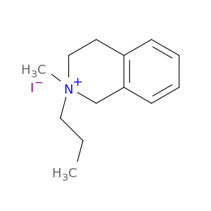 Isoquinolinium, 1,2,3,4-tetrahydro-2-methyl-2-propyl-, iodide