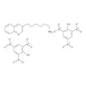 3-Quinolinehexanamine, compd. with 2,4,6-trinitrophenol (1:2)