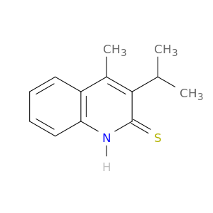 2(1H)-Quinolinethione, 4-methyl-3-(1-methylethyl)-