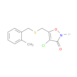3(2H)-Isoxazolone, 4-chloro-5-[[[(2-methylphenyl)methyl]thio]methyl]-
