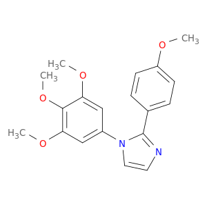 1H-Imidazole, 2-(4-methoxyphenyl)-1-(3,4,5-trimethoxyphenyl)-