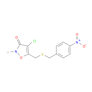 3(2H)-Isoxazolone, 4-chloro-5-[[[(4-nitrophenyl)methyl]thio]methyl]-