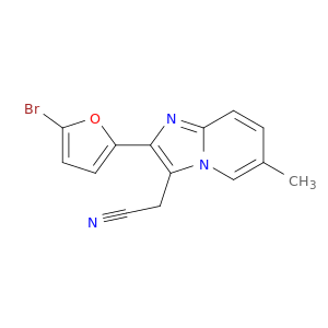 Imidazo[1,2-a]pyridine-3-acetonitrile, 2-(5-bromo-2-furanyl)-6-methyl-