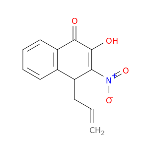 1(4H)-Naphthalenone, 2-hydroxy-3-nitro-4-(2-propenyl)-