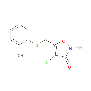3(2H)-Isoxazolone, 4-chloro-5-[[(2-methylphenyl)thio]methyl]-