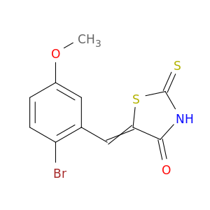 4-Thiazolidinone, 5-[(2-bromo-5-methoxyphenyl)methylene]-2-thioxo-