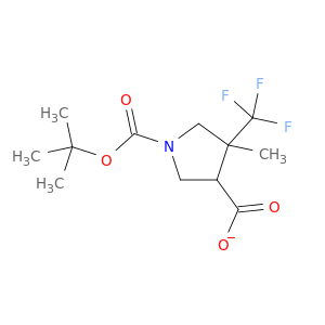 1-[(tert-butoxy)carbonyl]-4-methyl-4-(trifluoromethyl)pyrrolidine-3-carboxylic acid