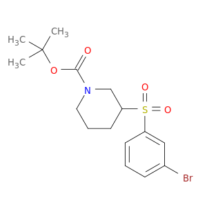1,1-二甲基乙基3-[(3-溴苯基)磺酰基]-1-哌啶羧酸盐