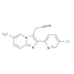 Imidazo[1,2-a]pyridine-3-acetonitrile, 2-(5-chloro-2-pyridinyl)-6-methyl-