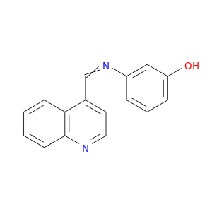 Phenol, 3-[(4-quinolinylmethylene)amino]-
