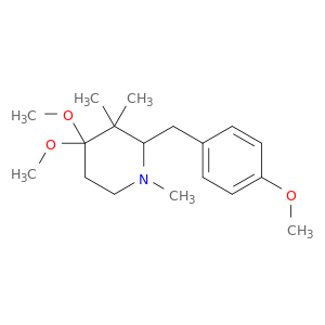 Piperidine, 4,4-dimethoxy-2-[(4-methoxyphenyl)methyl]-1,3,3-trimethyl-