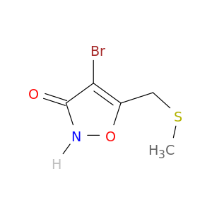 3(2H)-Isoxazolone, 4-bromo-5-[(methylthio)methyl]-