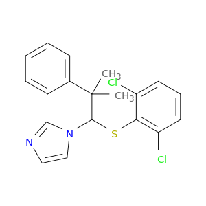 1H-Imidazole, 1-[1-[(2,6-dichlorophenyl)thio]-2-methyl-2-phenylpropyl]-
