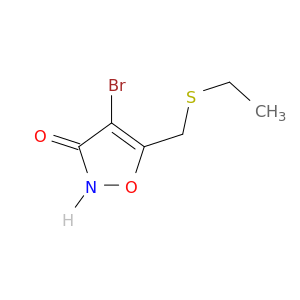 3(2H)-Isoxazolone, 4-bromo-5-[(ethylthio)methyl]-