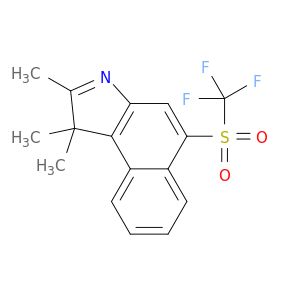 1H-Benz[e]indole, 1,1,2-trimethyl-5-[(trifluoromethyl)sulfonyl]-