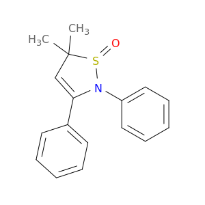 Isothiazole, 2,5-dihydro-5,5-dimethyl-2,3-diphenyl-, 1-oxide