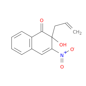 1(2H)-Naphthalenone, 2-hydroxy-3-nitro-2-(2-propenyl)-