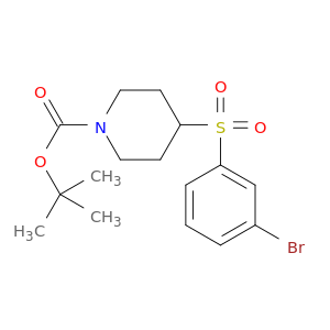 1,1-二甲基乙基4-[(3-溴苯基)磺酰基]-1-哌啶羧酸甲酯