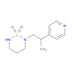 2H-1,2,6-Thiadiazine, tetrahydro-2-[2-(4-pyridinyl)propyl]-, 1,1-dioxide