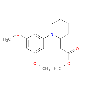 2-Piperidineacetic acid, 1-(3,5-dimethoxyphenyl)-, methyl ester