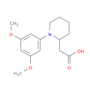2-Piperidineacetic acid, 1-(3,5-dimethoxyphenyl)-