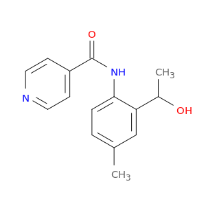 4-Pyridinecarboxamide, N-[2-(1-hydroxyethyl)-4-methylphenyl]-