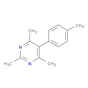 Pyrimidine, 2,4,6-trimethyl-5-(4-methylphenyl)-