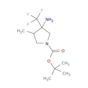 tert-butyl 3-amino-4-methyl-3-(trifluoromethyl)pyrrolidine-1-carboxylate