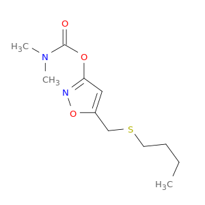 Carbamic acid, dimethyl-, 5-[(butylthio)methyl]-3-isoxazolyl ester