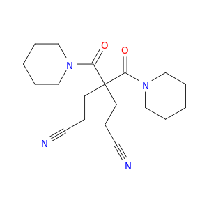 Piperidine, 1,1'-[2,2-bis(2-cyanoethyl)-1,3-dioxo-1,3-propanediyl]bis-