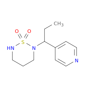 2H-1,2,6-Thiadiazine, tetrahydro-2-[1-(4-pyridinyl)propyl]-, 1,1-dioxide
