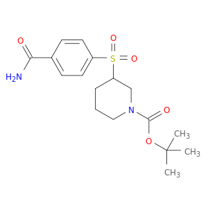 1-Piperidinecarboxylicacid, 3-[[4-(aminocarbonyl)phenyl]sulfonyl]-, 1,1-dimethylethyl ester
