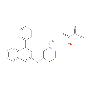 Isoquinoline, 3-[(1-methyl-3-piperidinyl)oxy]-1-phenyl-, ethanedioate