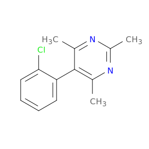 Pyrimidine, 5-(2-chlorophenyl)-2,4,6-trimethyl-