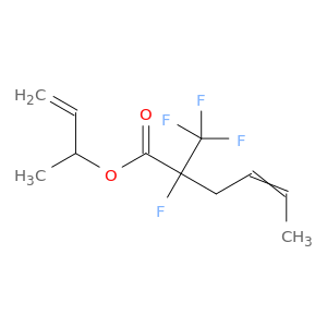 4-Hexenoic acid, 2-fluoro-2-(trifluoromethyl)-, 1-methyl-2-propenyl ester