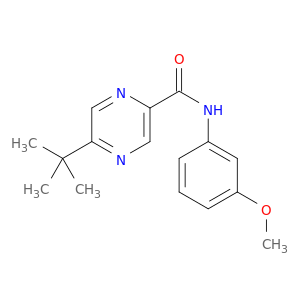 Pyrazinecarboxamide, 5-(1,1-dimethylethyl)-N-(3-methoxyphenyl)-