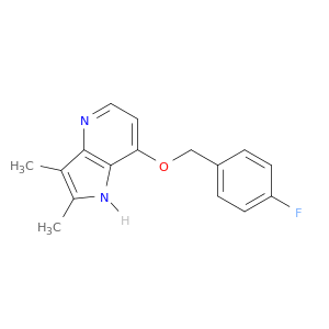 1H-Pyrrolo[3,2-b]pyridine, 7-[(4-fluorophenyl)methoxy]-2,3-dimethyl-