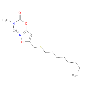 Carbamic acid, dimethyl-, 5-[(octylthio)methyl]-3-isoxazolyl ester