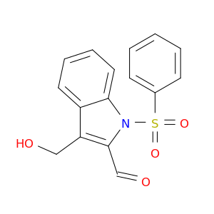 3-(羟甲基)-1-(苯磺酰基)-1H-吲哚-2-羧醛