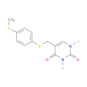 2,4(1H,3H)-Pyrimidinedione, 5-[[[4-(methylthio)phenyl]thio]methyl]-