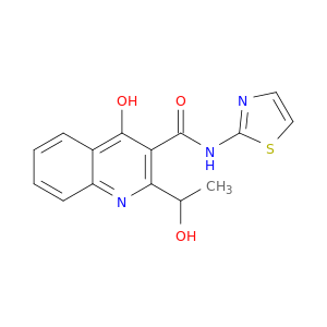 3-Quinolinecarboxamide, 4-hydroxy-2-(1-hydroxyethyl)-N-2-thiazolyl-