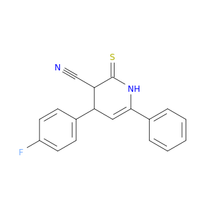 1,2,3,4-TETRAHYDRO-4-(4-FLUOROPHENYL)-6-PHENYL-2-THIOXO-3-PYRIDINECARBONITRILE