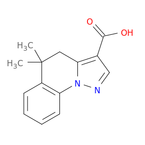 Pyrazolo[1,5-a]quinoline-3-carboxylic acid, 4,5-dihydro-5,5-dimethyl-